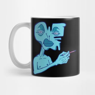 blue man Mug